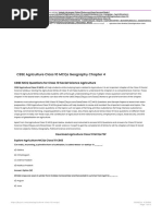 CBSE Agriculture Class 10 MCQs Geography Chapter 4