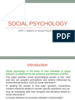 Nature of Social Psychology