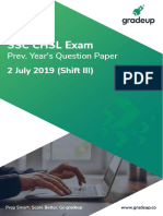 SSC CHSL Question Paper 2 July 2019 Shift 3 English 62 86