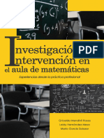 Investigación e Intervención en El Aula de Matemáticas