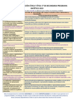 Dosificación Formación Cívica 1°