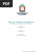 Tipos de Trabajos Académicos