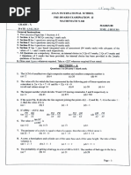 Maths Sample Paper