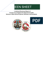 Informational Summary Report of County of Los Angeles Fire Department (LAC) Serious or Near Serious Injuries, Illnesses, and Accidents