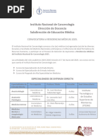 Convocatoria A Residencias Medicas Incan Primera Revision 07 06 24