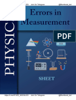 Errors in Measurement