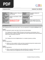 ARWriting Assignment Brief - and Guide