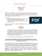 Análisis de Caso 1 Administración Del Capital Humano - Evaluación 1 - P