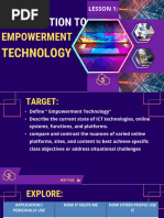 Lesson 1 Introduction To Empowerment Technology