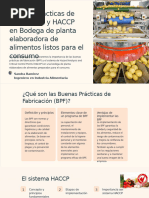 Buenas Practicas de Fabricacion y HACCP en Bodega de Planta Elaboradora de Alimentos Listos para El