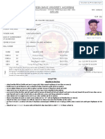 VBU - Admit Card