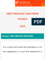 Neet Previous Year Paper Class 12 Physics 2023 Doubtnut English Medium 2023 Web 43