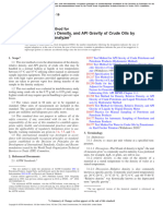 Density, Relative Density, and API Gravity of Crude Oils by Digital Density Analyzer