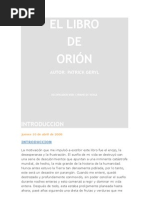 Patrick Geryl-El Libro de Orion