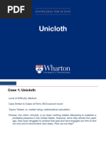 Wharton 2017 Case 1 Unicloth