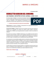 Newsletter Derecho de Consumo