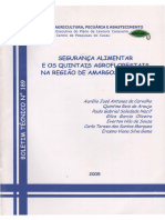 Quintais Agroflorestais Aurélio BT-189 Ceplac 2005