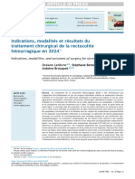 Indications, Modalités Et Résultats Du Traitement Chirurgical de La Rectocolite Hémorragique 2024