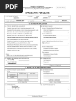 CS Form No. 6, Revised 2020 (Application For Leave) (Fillable)