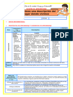 2º E4 S2 Sesión D3 Com Escribimos Una Descripcion Del Lugar Donde Vivimos