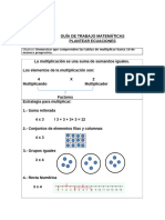 3°GUÍA N°1 - Multiplicación