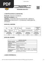 Presupuestos y Contabilidad Gubernamental - Programa Analitico