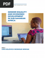 Gender Equality and Economic Development in Sub-Saharan Africa