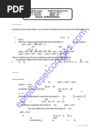 Mathematiques Tle C 1er Devoir Du 1er Semestre 2023-2024 Ceg2 Abomey Calavi