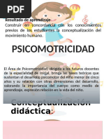 Movimiento Humano y Psicomotricidad - PSICOMOTRICIDAD