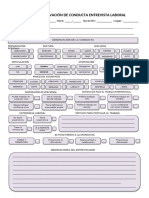 Ficha de Observación de Conducta - Entrevista Laboral