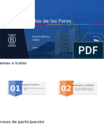 El Uso de Foros AULA VIRTUAL