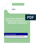 Module 1 Educational Laws and Surveys Programs and Projects of The DepEd