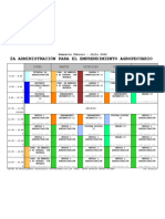 Horario 2 Semestre Administración