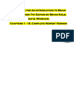 TEST BANK For An Introduction To Brain and Behavior, 7th Edition by Bryan Kolb, Ian Q. Whishaw, Verified Chapters 1 - 16, Complete Newest Version