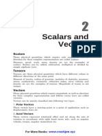 Scalars and Vectors - 084252