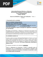 Guia de Actividades y Rúbrica de Evaluación - Unidad 1 - Tarea 1 - Contexto