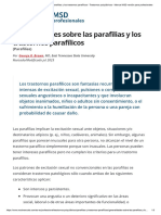 Generalidades Sobre Las Parafilias y Los Trastornos Parafílicos - Trastornos Psiquiátricos - Manual MSD Versión para Profesionales