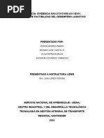 Evidencia GA5-210101066-AA1-EV01. Analisis de Factibilidad Del Desempeño Logistico