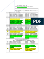 CALENDARIO ESCOLAR 2025-1 Sep