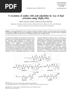 N-Acylation of Amides With Acid Anhydrides by Way of Dual: Activation Using MGBR Oet