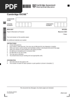 Cambridge IGCSE: Biology 0610/62