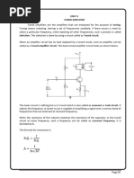 Tuned Amplifier