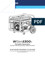 WGen5300v Manual EN SP FR