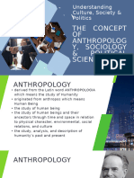 Anthropolgy Sociology & Political Science