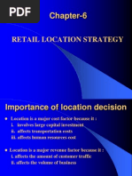 Chapter 6 Retail Location Strategy-Retail Management