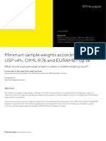 Minimum Weight White Paper en Sartorius PDF Data