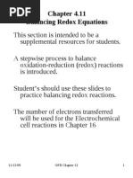 Balancing Redox Equations Handout