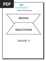 Redox Reactions Grade 11