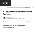 A Complete Quickstart To React For Dummies - by Explore Hacks - JavaScript in Plain English