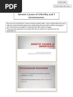 6701-6702. Genetic Causes of Infertility and Y Chromosome